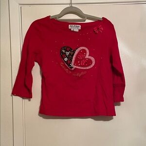 Jack B. Quick Vintage Red Valentine Top